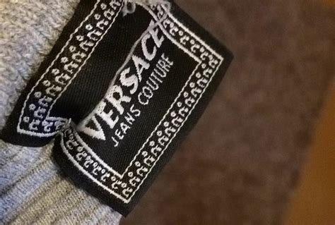 fake versace jeans couture clothing labels|authentication of versace clothing.